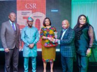 Left-Right: Charles Ifediba, CSR Lead, Seplat Energy Plc; Stanley Opara, Manager Corporate Communications; Esther Icha, CSR Manager; Dr. Eustace Onuegbu, Member of Trustees, Sustainability Professionals Institute of Nigeria; and Josephine Kola-Ajibade, Senior CSR Adviser, at the The CSR Reporters’ Social Impact & Sustainability Awards (SISA) where Seplat Energy won the CSR Award for Education Empowerment in Lagos … on Sunday.